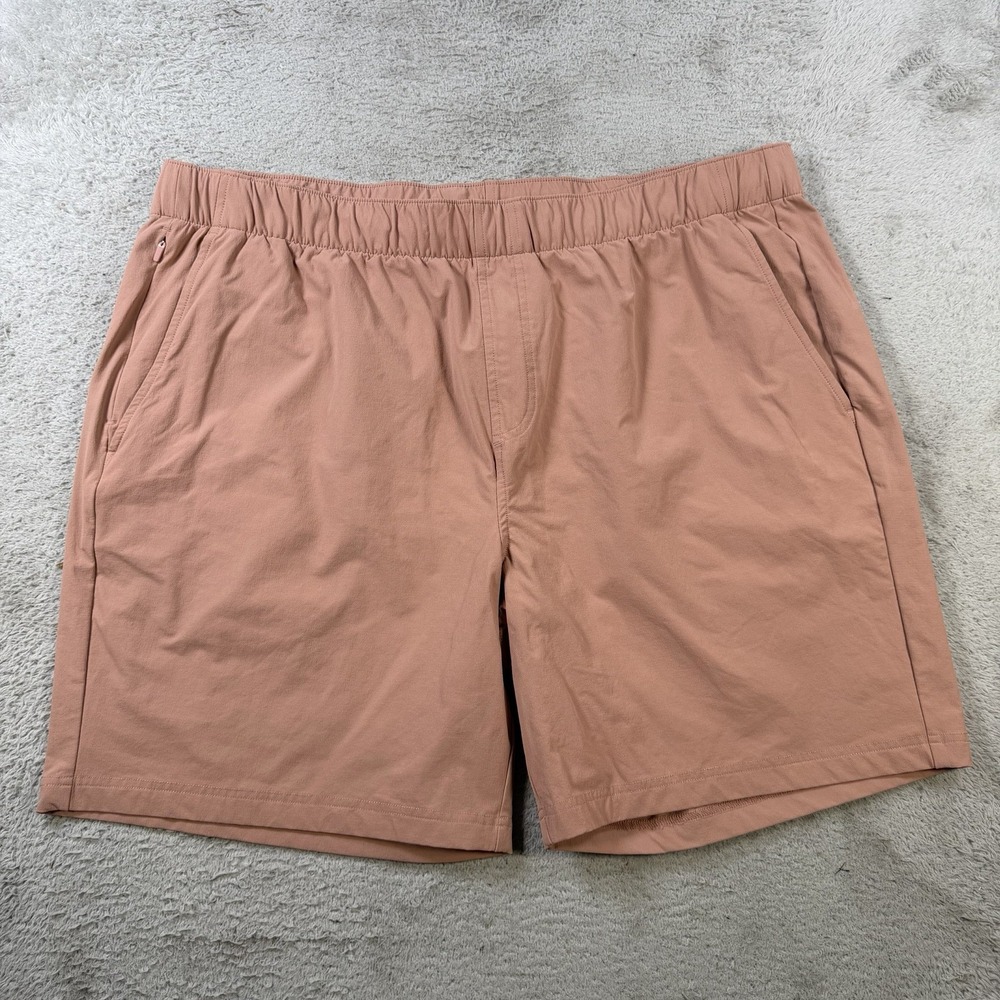 Rhoback Shorts Mens 3XL Pink Golf Athletic Gym Drawstring Performance Stretch